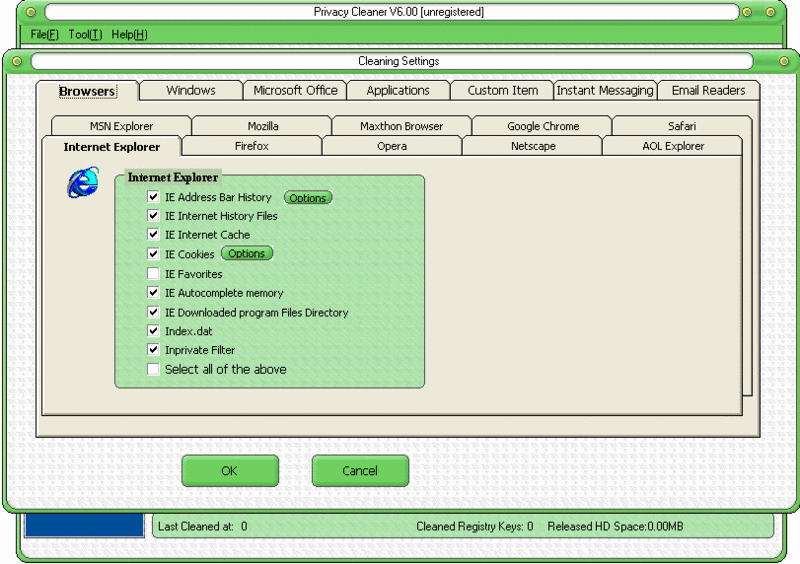 Privacy Cleaner Screenshot